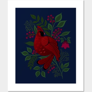 Winter Cardinal Posters and Art